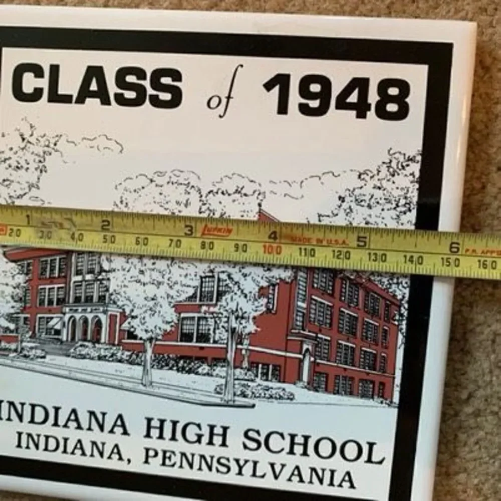 Indiana High School Indiana Pennsylvania Class Of 1948 6” x 6” Ceramic Tile